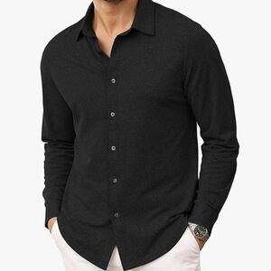 Men's Black Long Sleeve Shirt